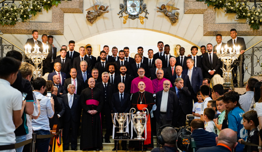 Real Madrid ofreció Champions y La Liga a la Virgen de Almudena