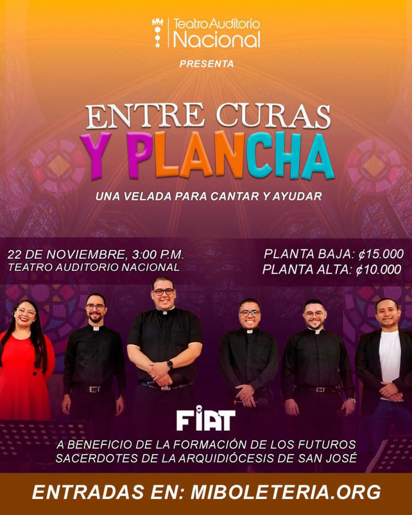 Concierto Entre Curas y Plancha, por la formación de los seminaristas