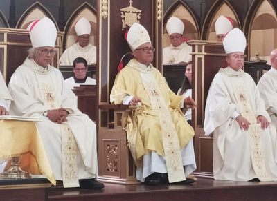 Misa de apertura en la Catedral de Mayaguez, Puerto Rico.