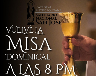 Catedral Metropolitana retoma Misas de 8:00 p.m.