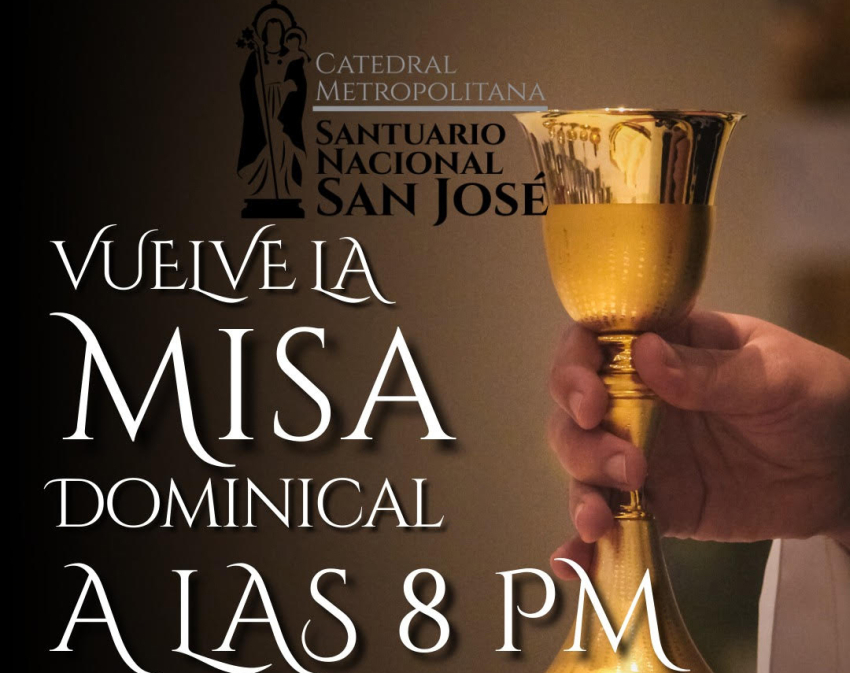 Catedral Metropolitana retoma Misas de 8:00 p.m.