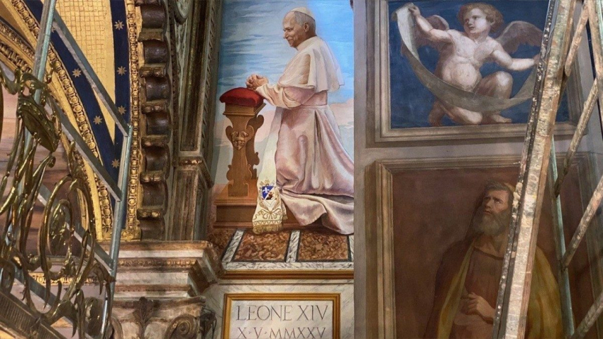 El Papa y la Virgen del Buen Consejo
