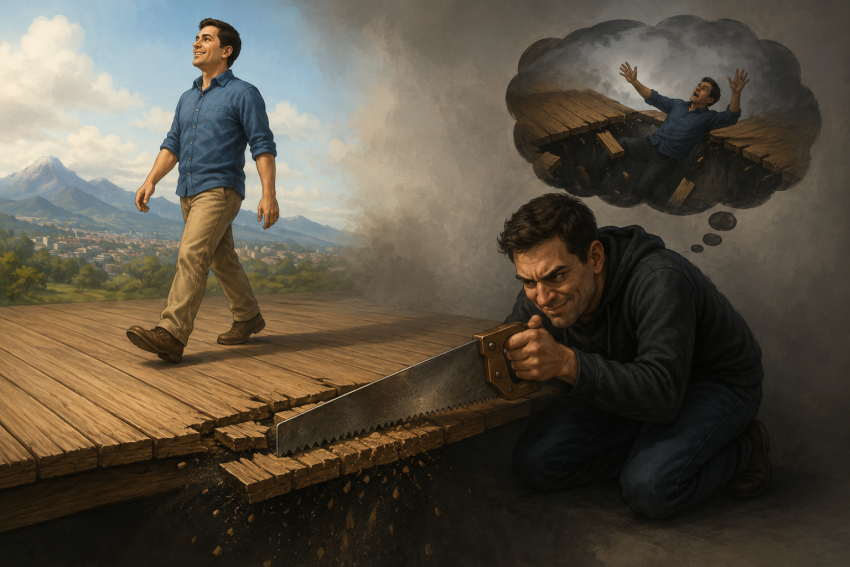 El tico y la cultura de serruchar el piso