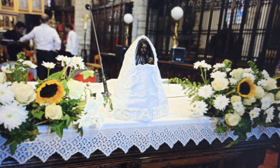 Ticos en Bélgica también celebraron a La Negrita