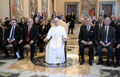 La audiencia con los médicos se desarrolló en un clima de acogida y gratitud.