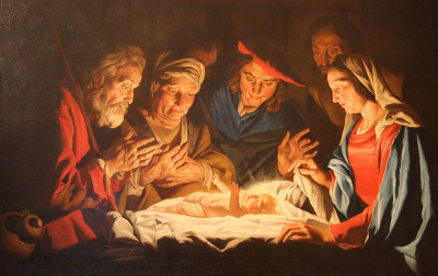 Adoraci&oacute;n de los pastores, Matthias Stomer