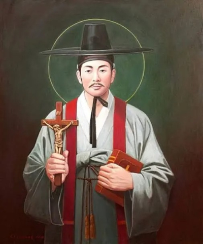 San Andr&eacute;s Kim Taegon (1821&ndash;1846) ser&aacute; uno de los patronos de la Jornada Mundial de la Juventud que se celebrar&aacute; en Corea del Sur. Fue el primer sacerdote cat&oacute;lico coreano, s&iacute;mbolo de fe y valent&iacute;a, que fue martirizado a temprana edad.