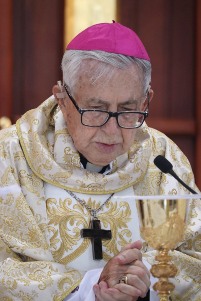 Mons. Trejos celebró 70 años de ministerio sacerdotal