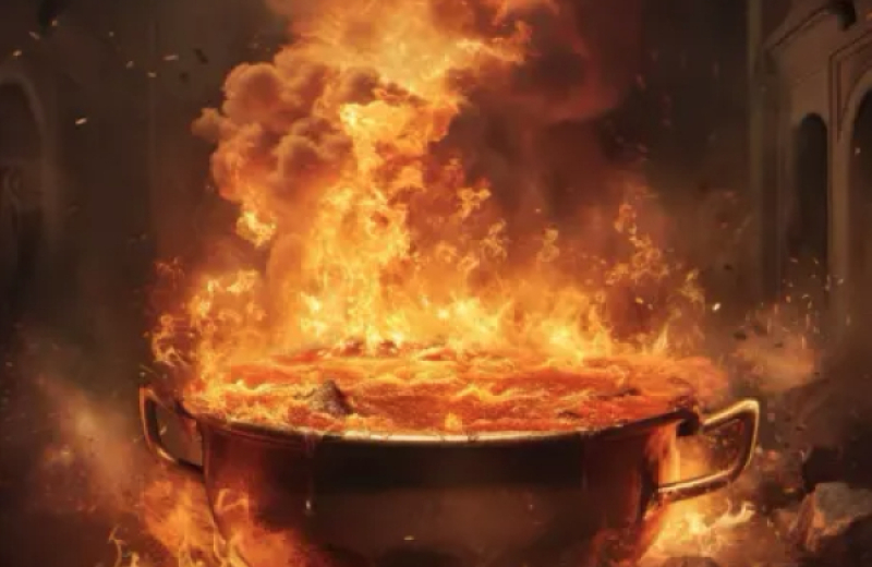 La olla oxidada